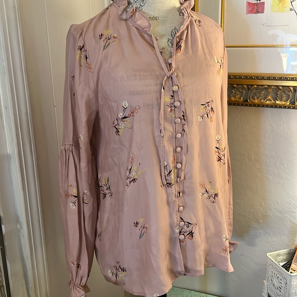 NWOT Dolan Sierra poet, silk blouse size medium